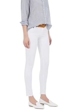 NWT Rag & Bone Capri White Fray Mid-Rise Denim Jeans